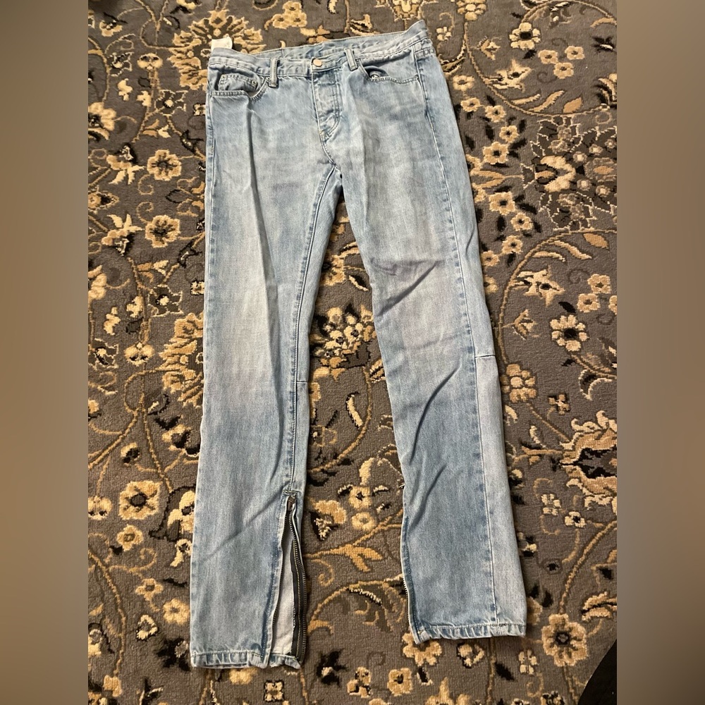 Straight Fit Light Blue Jeans